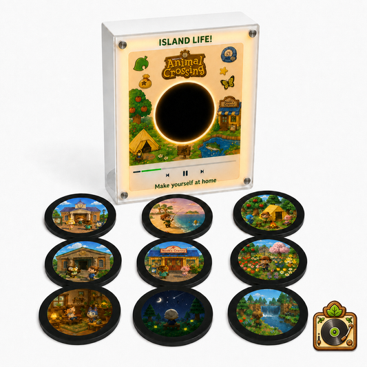 CrossingCraft vinyl set with frame and 9 discs