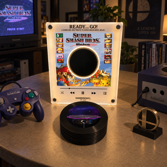 Smash Vinyl lifestyle setup with GameCube controller
